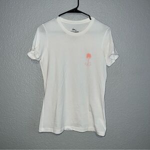 Im Womens Logo Crew Neck Short Sleeve Regular Fit Pullover T-Shirt Medium White